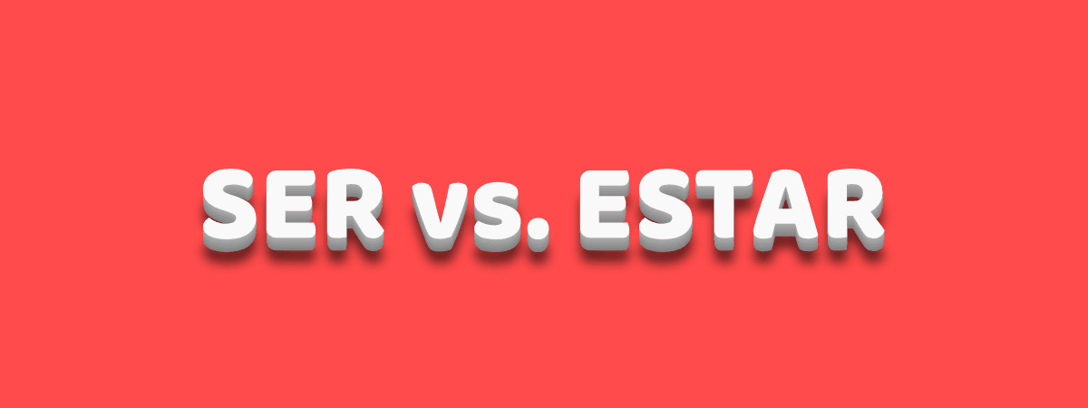 Ilustración de los verbos ser vs. estar.
