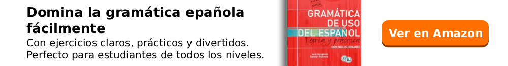 Banner promocional del libro Gramática de uso del español para aprender español fácilmente.