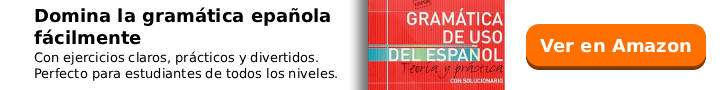 Banner promocional del libro Gramática de uso del español para aprender español fácilmente.
