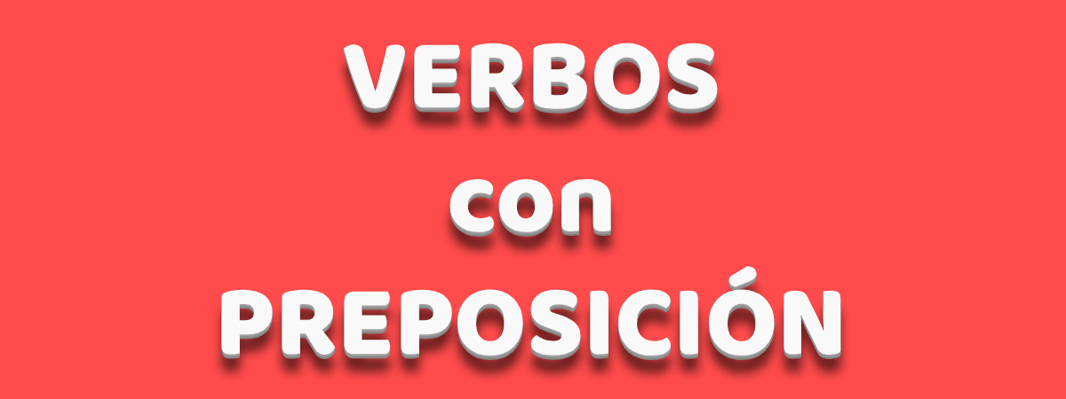 Ilustración de verbos con preposición.